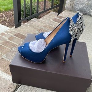 Navy Blue Badgley Mischka Kiara